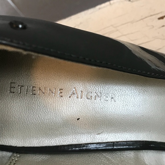 Etienne Aigner Grey Size 9.5 Heels - Picture 3 of 5